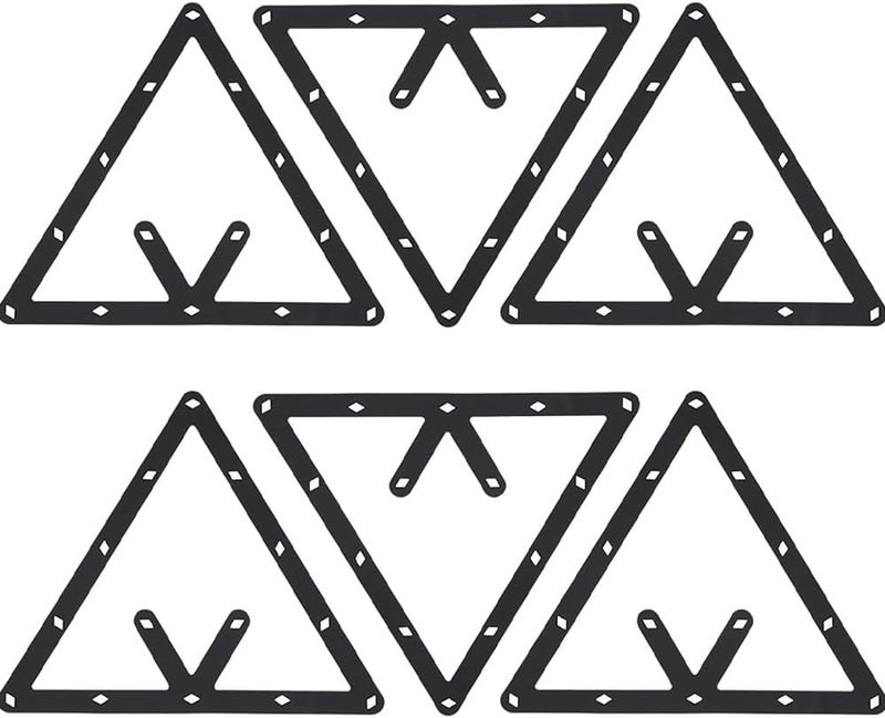 uvbws 6 Pcs Billiards Magic Ball Rack, Triangle Magic Rack 8 9 10 Ball,Bracket triangle club accessories - Image 1